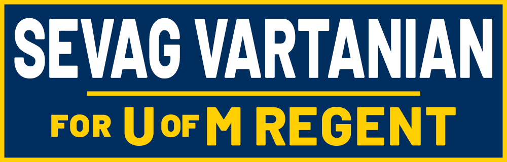 Sevag Vartanian for U of M Regent